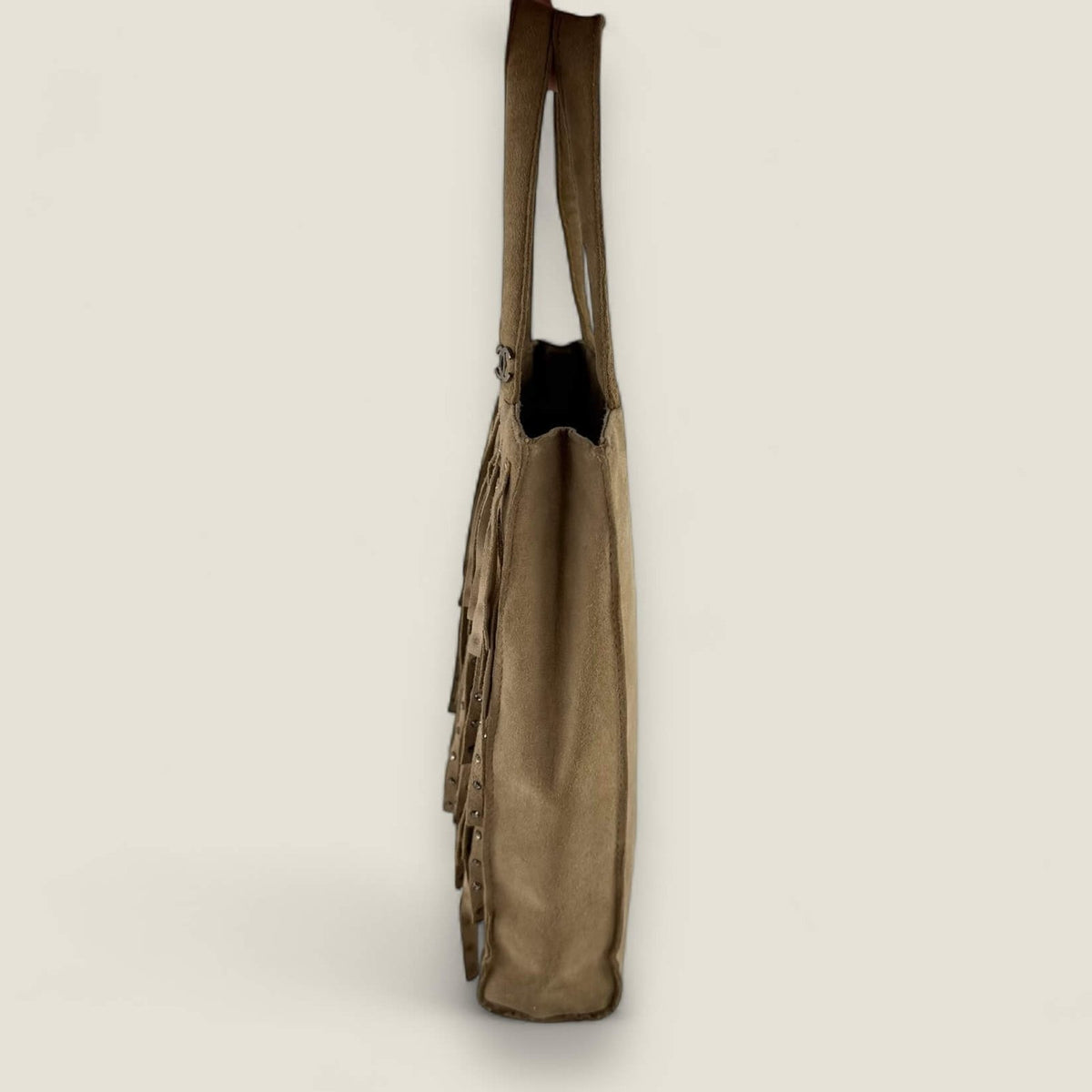 Authentieke Chanel mini tote bag suede