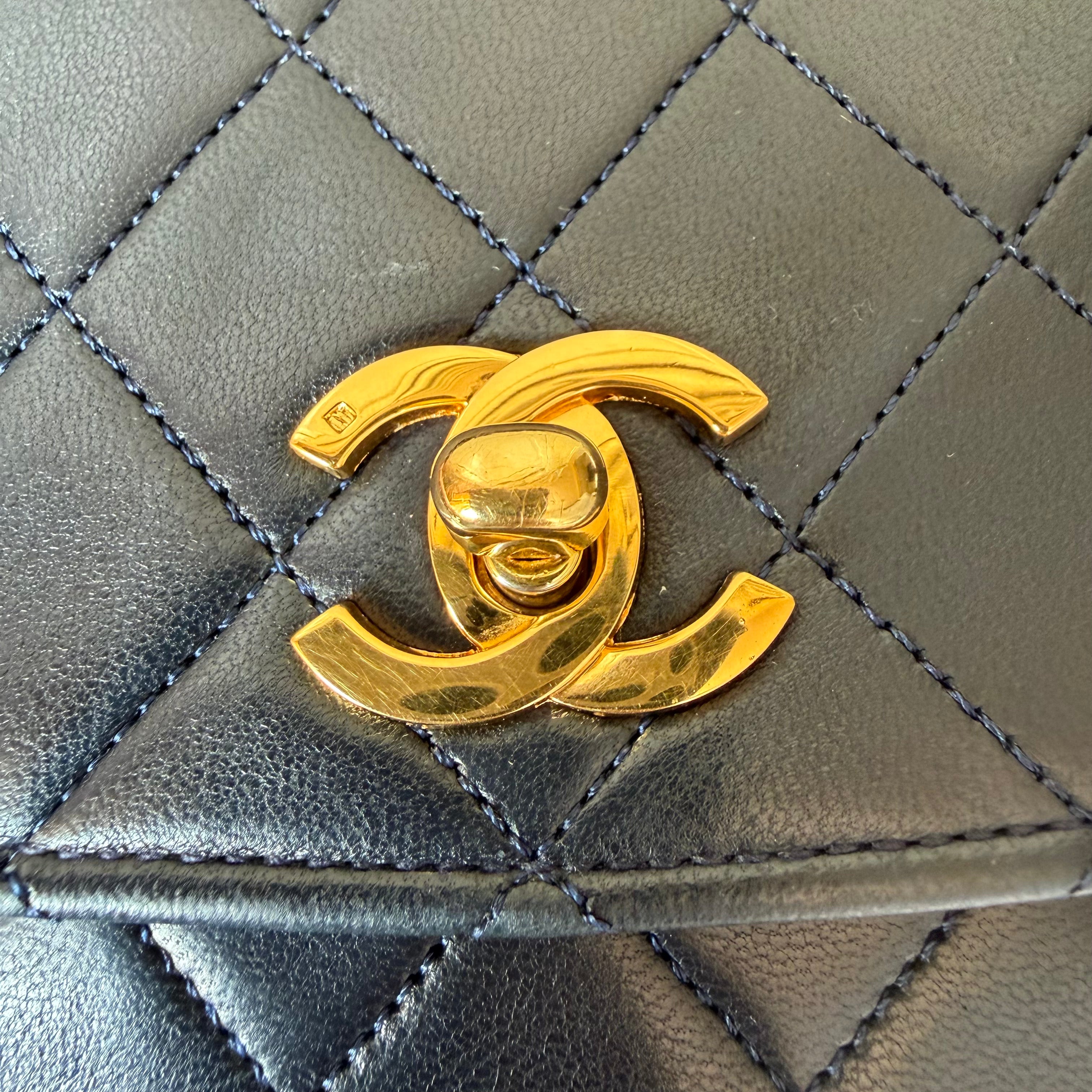 Authentieke Chanel tas 24k goldplated hardware