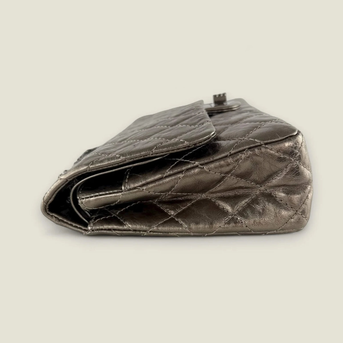 Chanel Reissue 226 metallic bronze leather flap bag