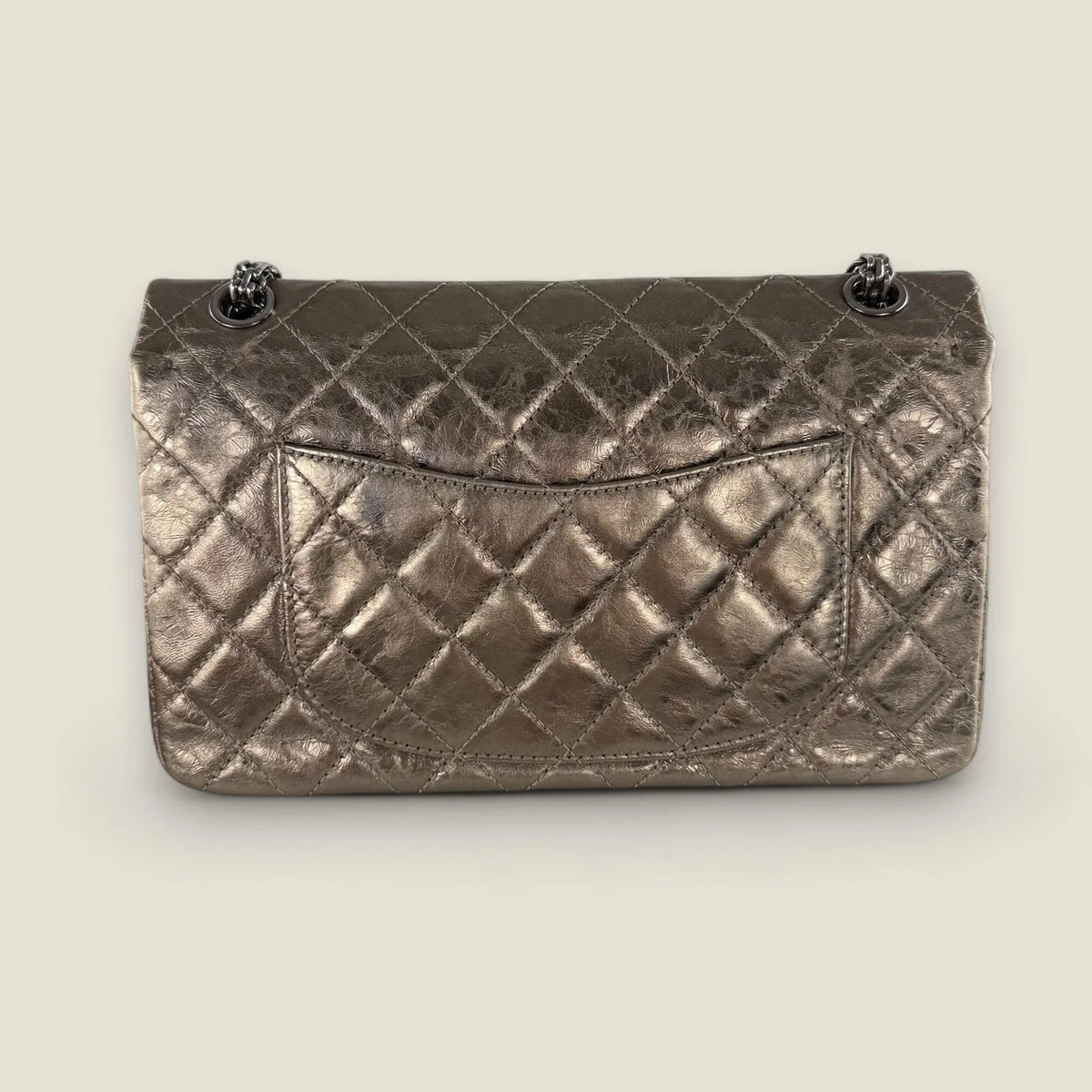 Chanel Reissue metallic bronze bag authentic