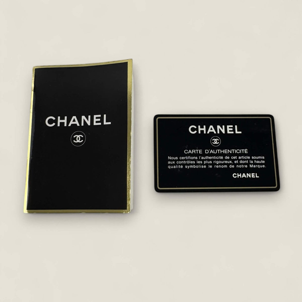 Chanel authenticiteitskaart en Chanel booklet