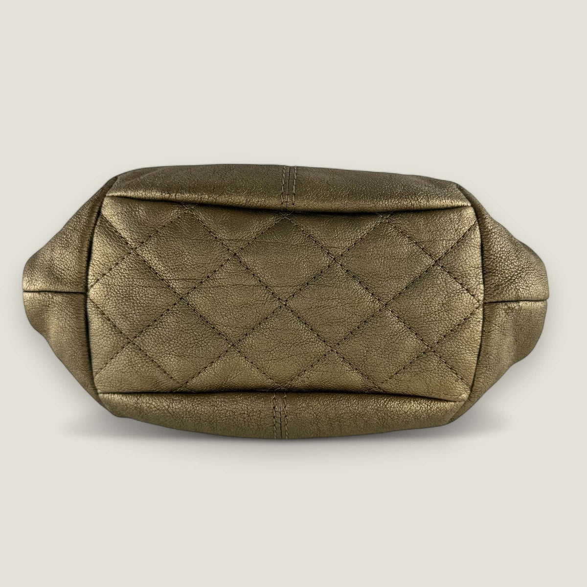 Chanel authentieke crossbody flapbag goud brons