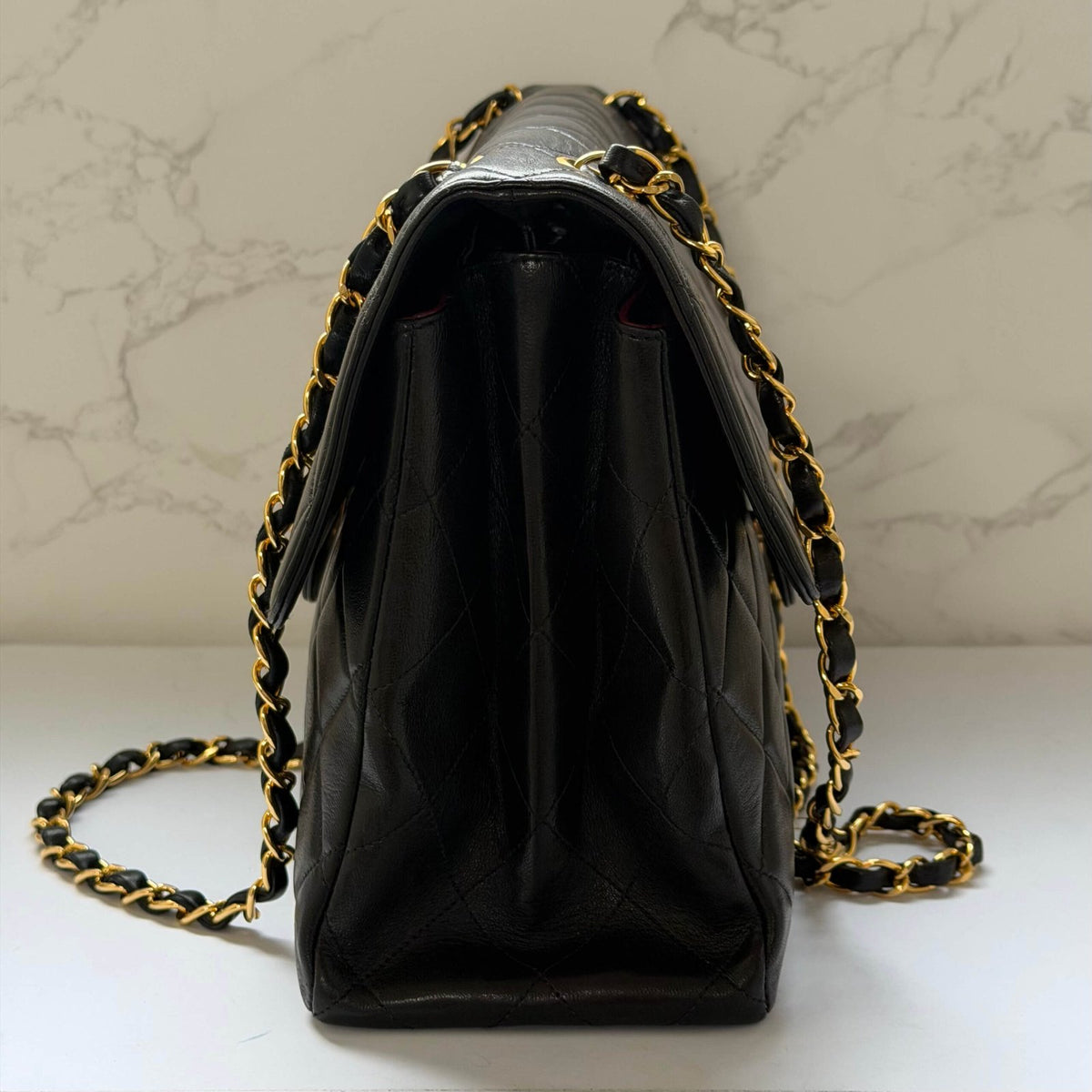 Chanel double sided bag black both sides