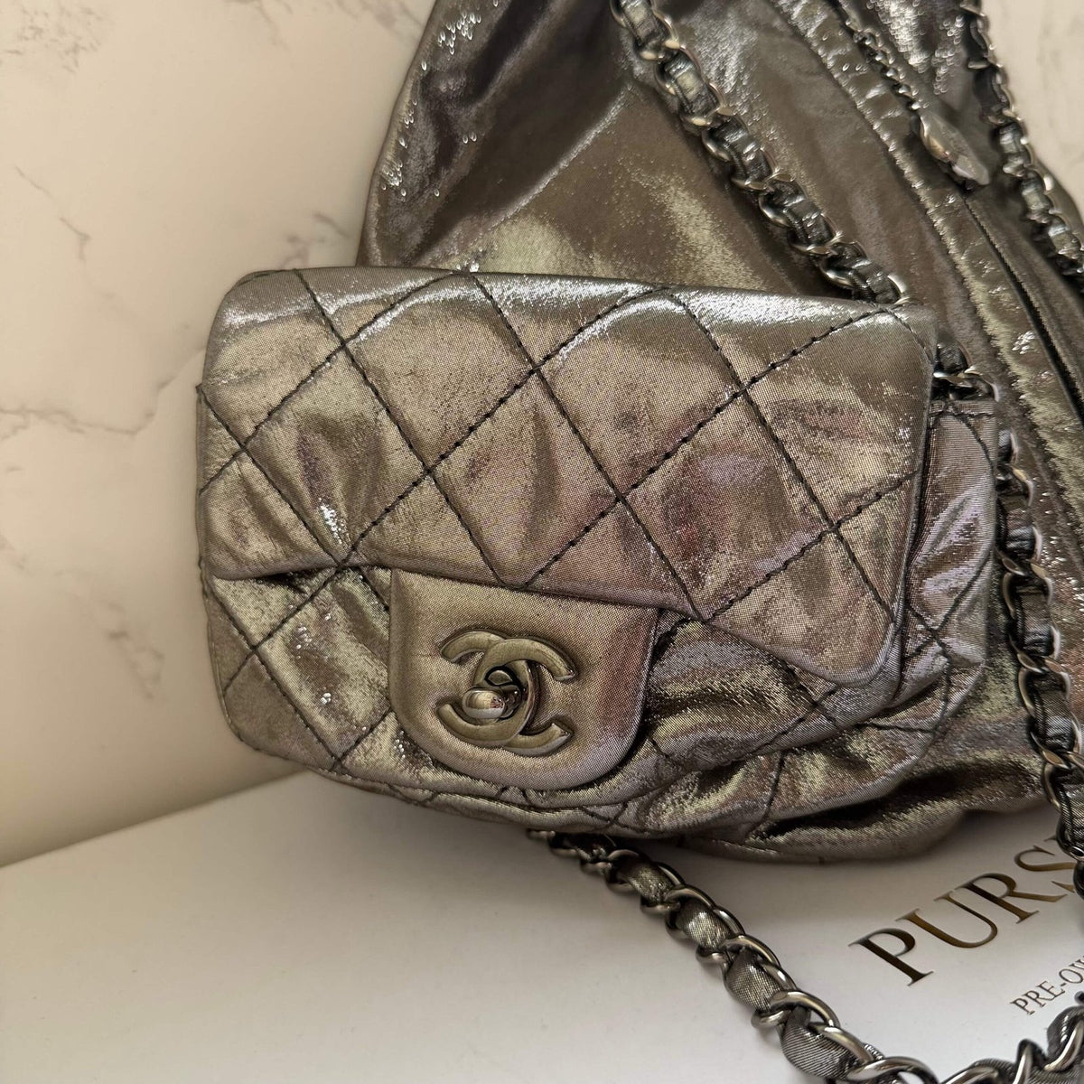 Chanel rugzak met CC trunlock zakken