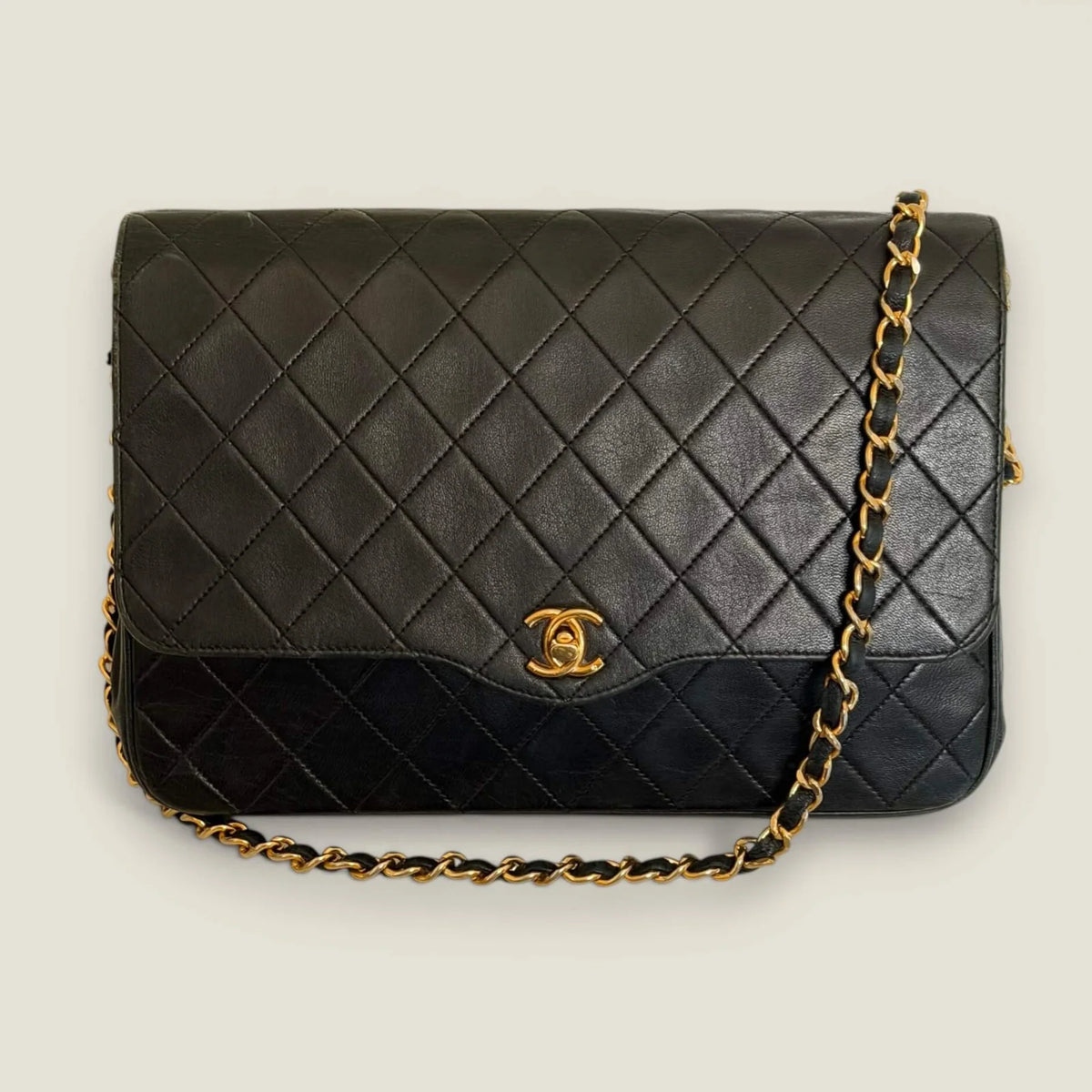 Chanel vintage matelasse single flap