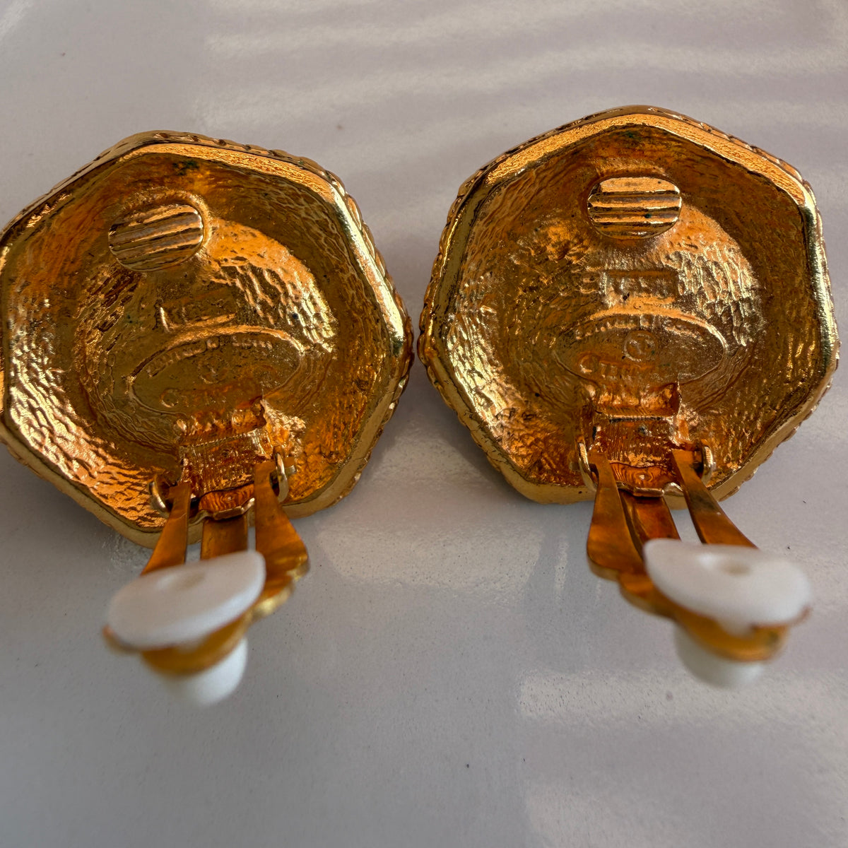 Chanel clip on oorbellen vintage