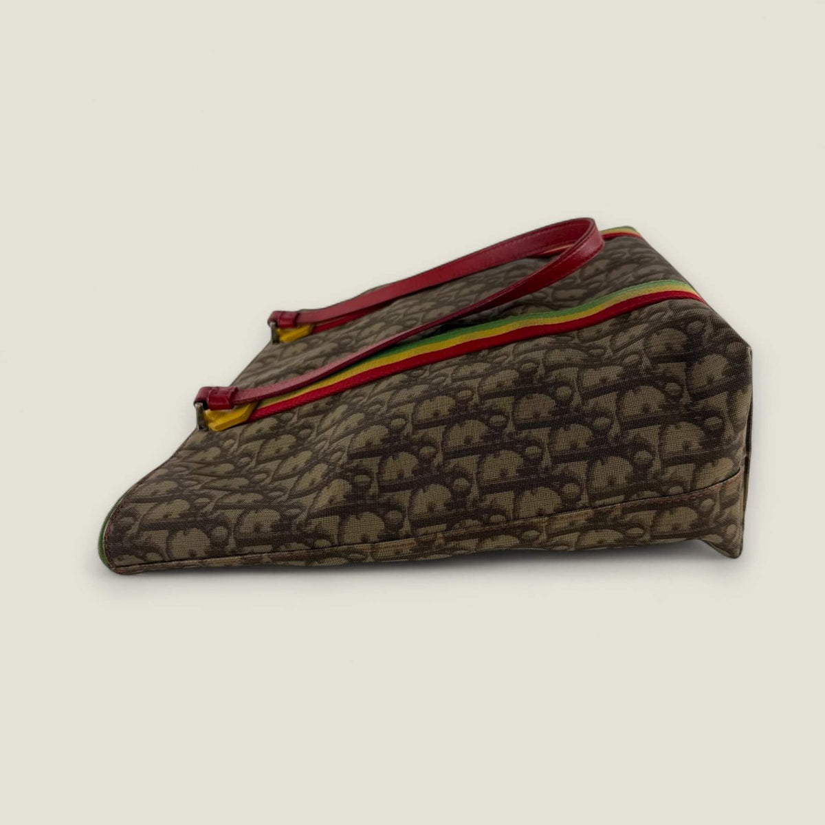 Dior Trotter print Rasta tote bag van Galliano