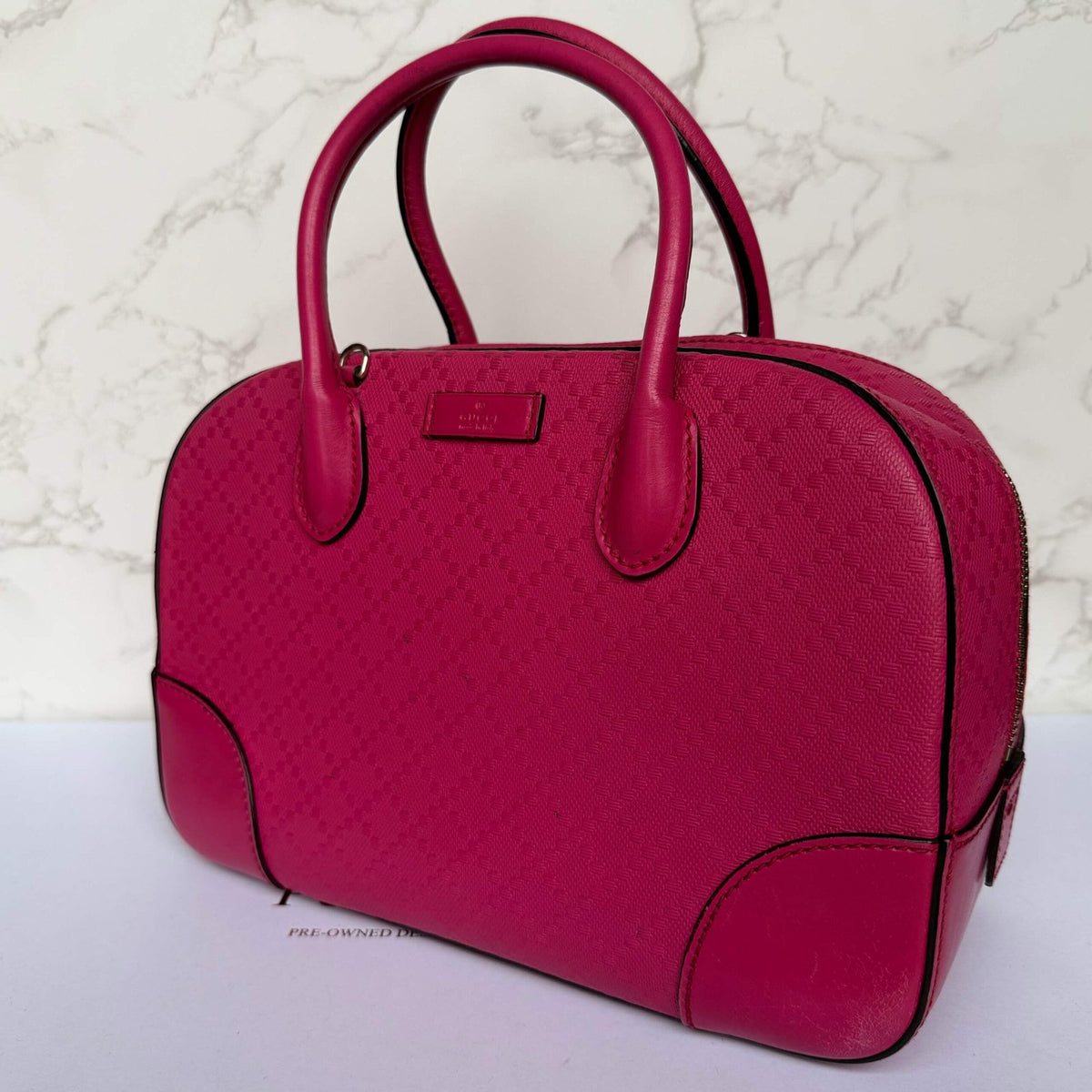 Gucci Diamanté tas roze afneembare strap