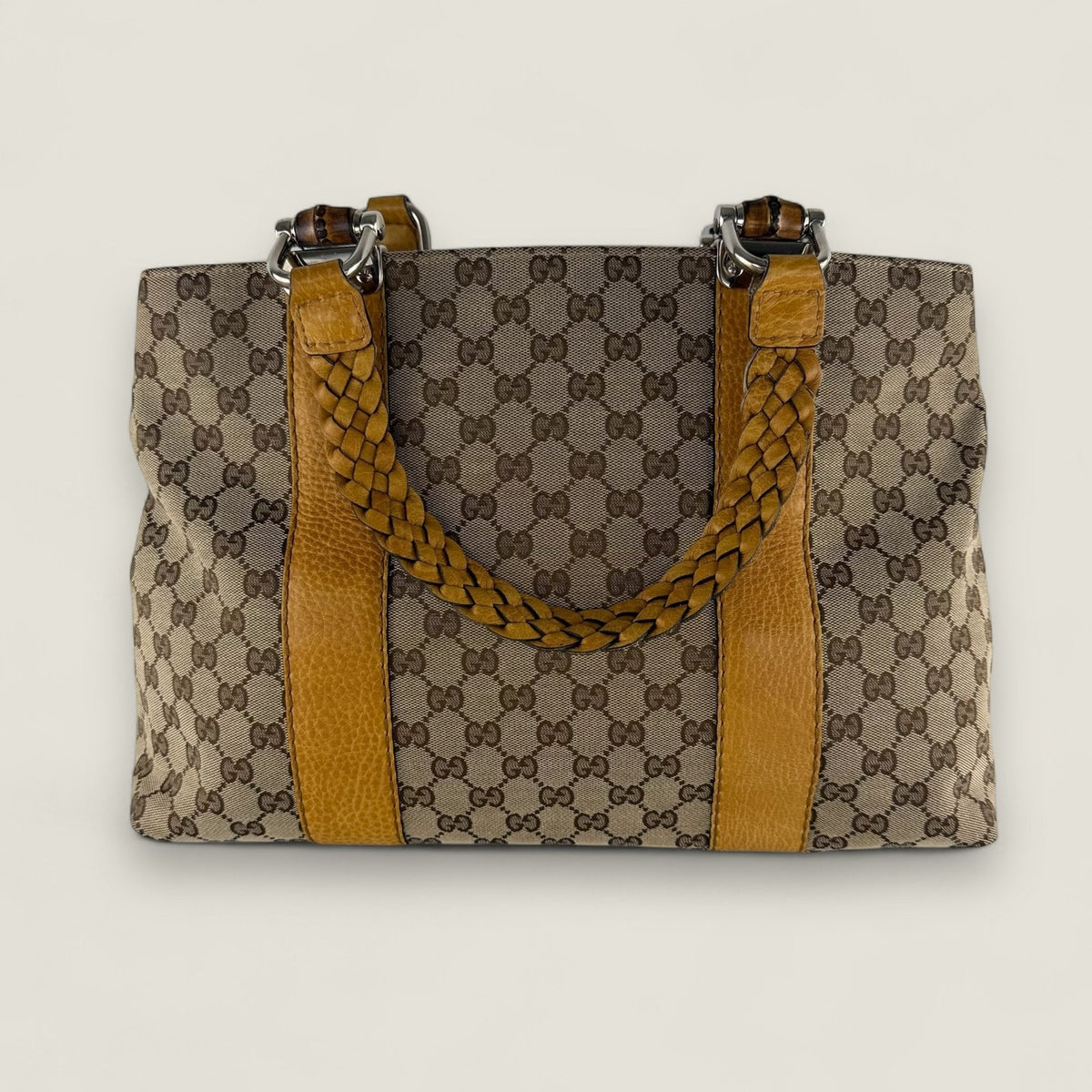 Gucci canvas Bamboo Libeccio - pre-owned