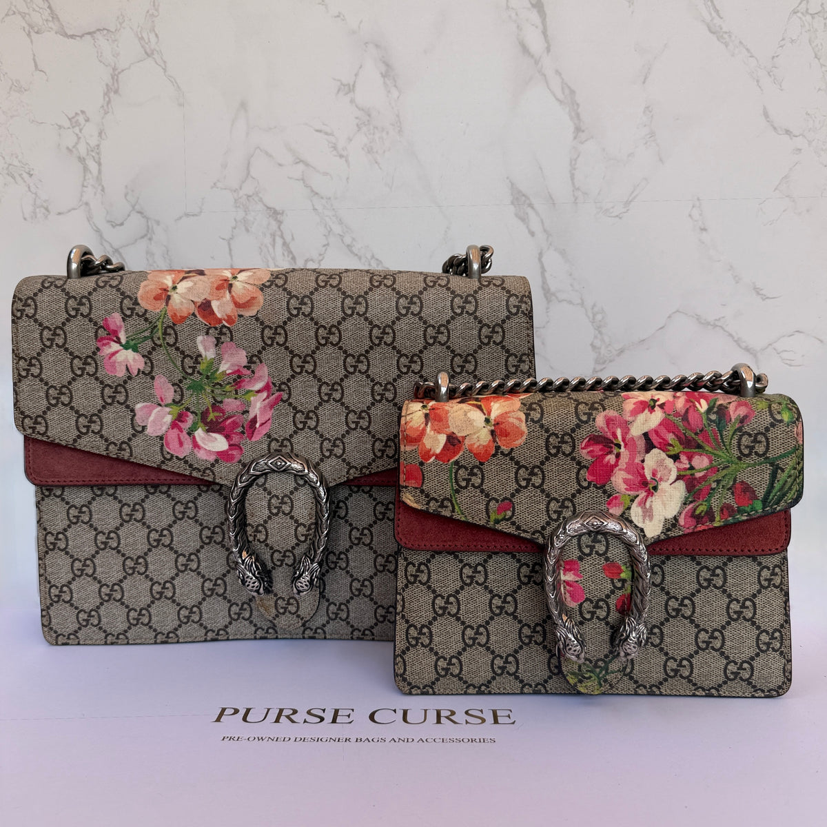 Gucci Dionysus GG Blooms schoudertassen verschillende maten