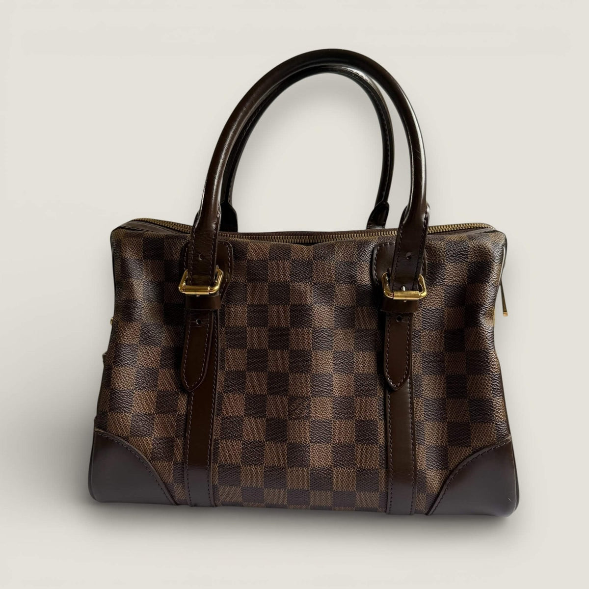 Louis Vuitton Damier Ebene Berkeley back designer handbag