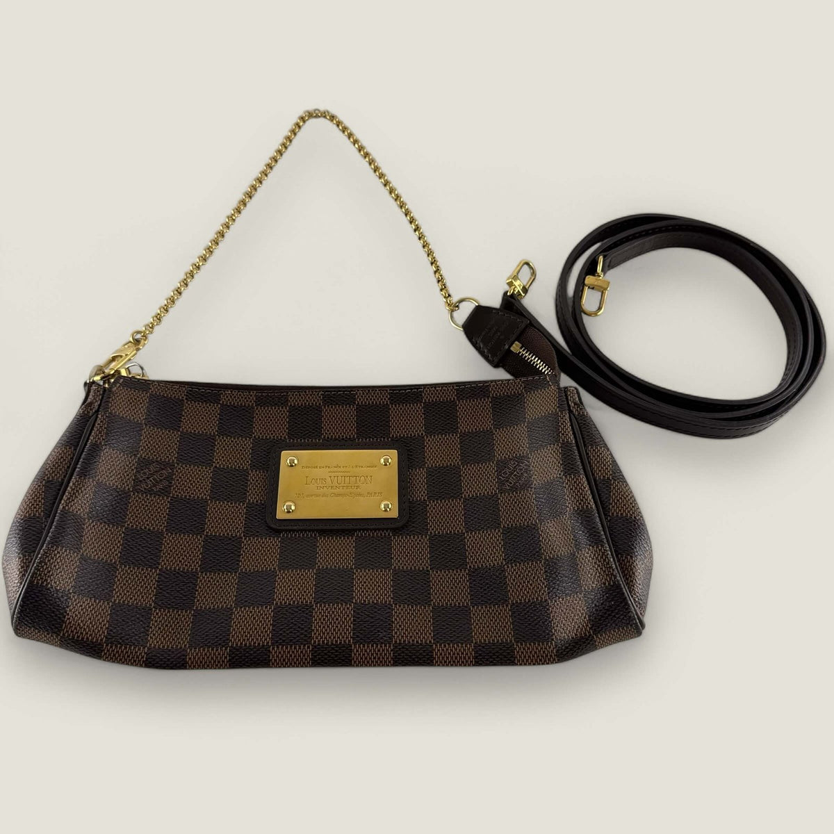 Louis Vuitton Eva clutch with shoulder strap and original dustbag