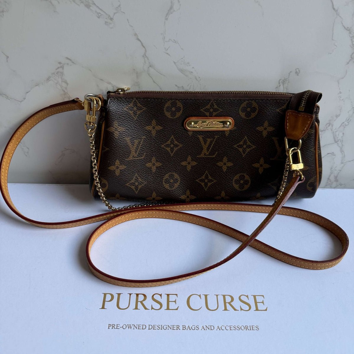 Louis Vuitton Eva kleine designer tas origineel