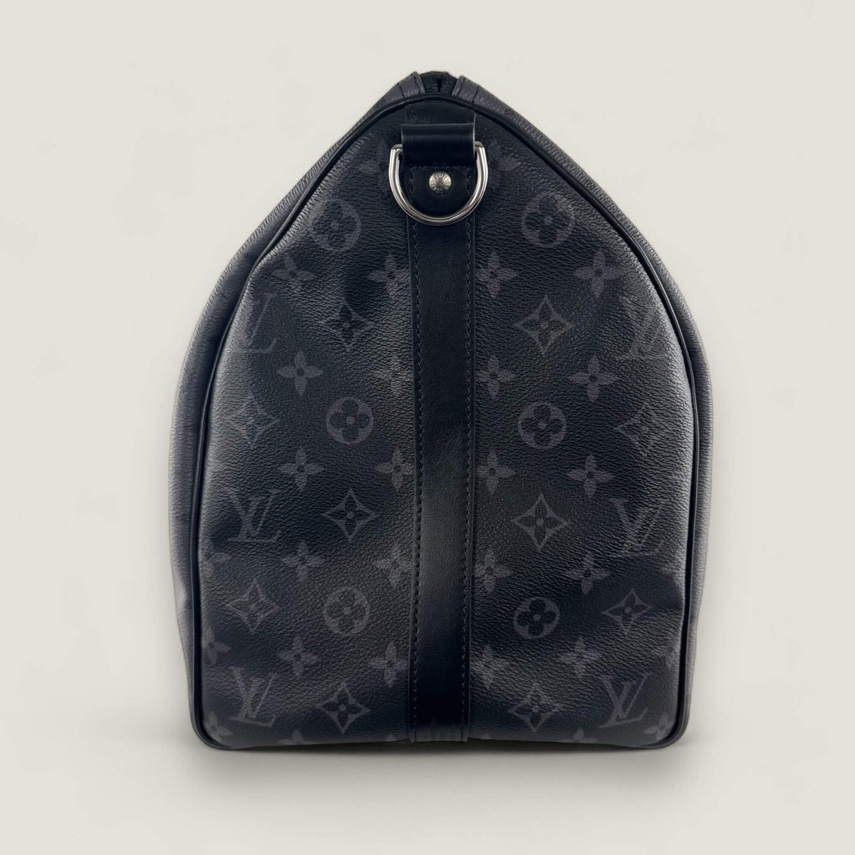 Louis Vuitton Keepall 50 side rechts in grey canvas