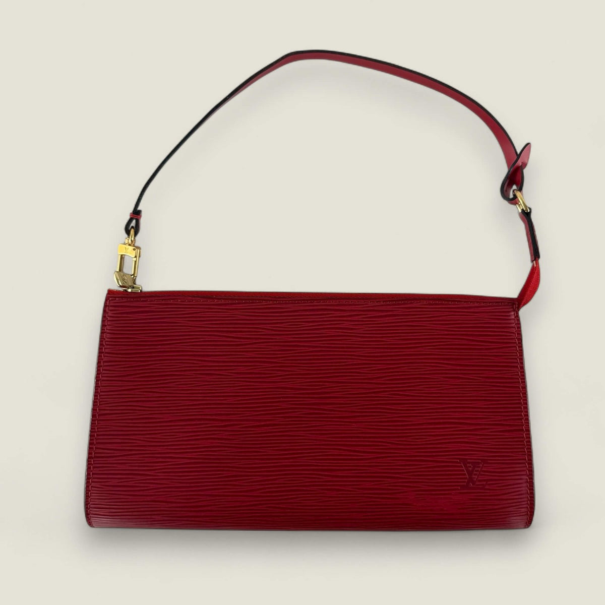 Louis Vuitton Pochette Accessories Epi red