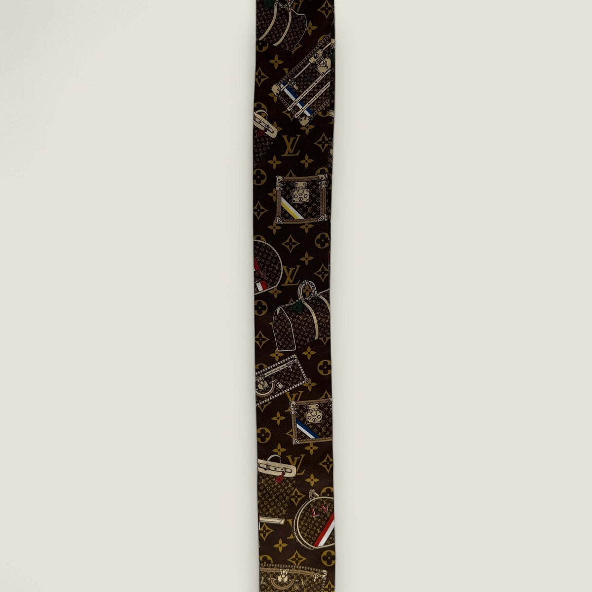 Louis Vuitton sjaal monogram koffer en tassen print zijde