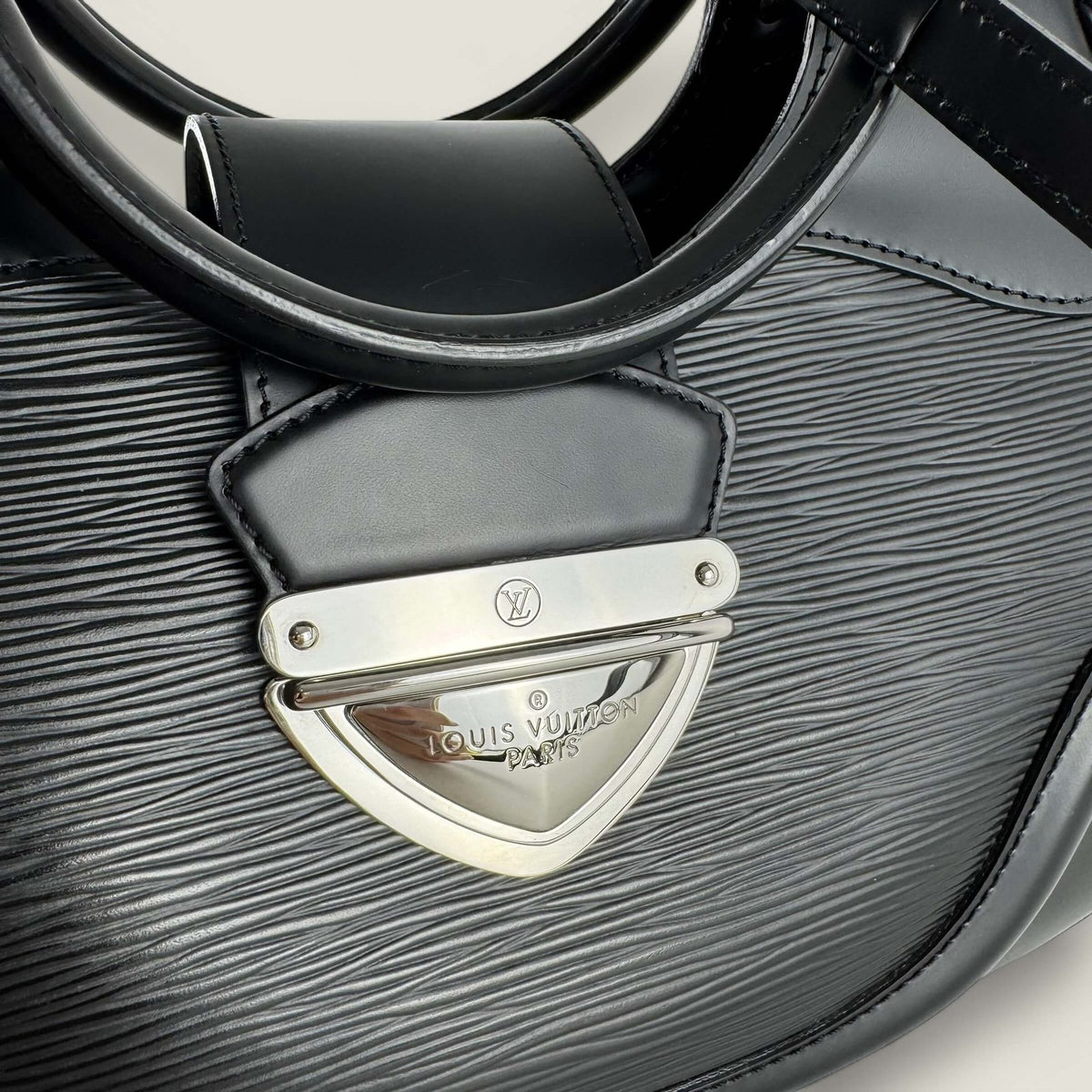 Louis Vuitton silver hardware leather bag