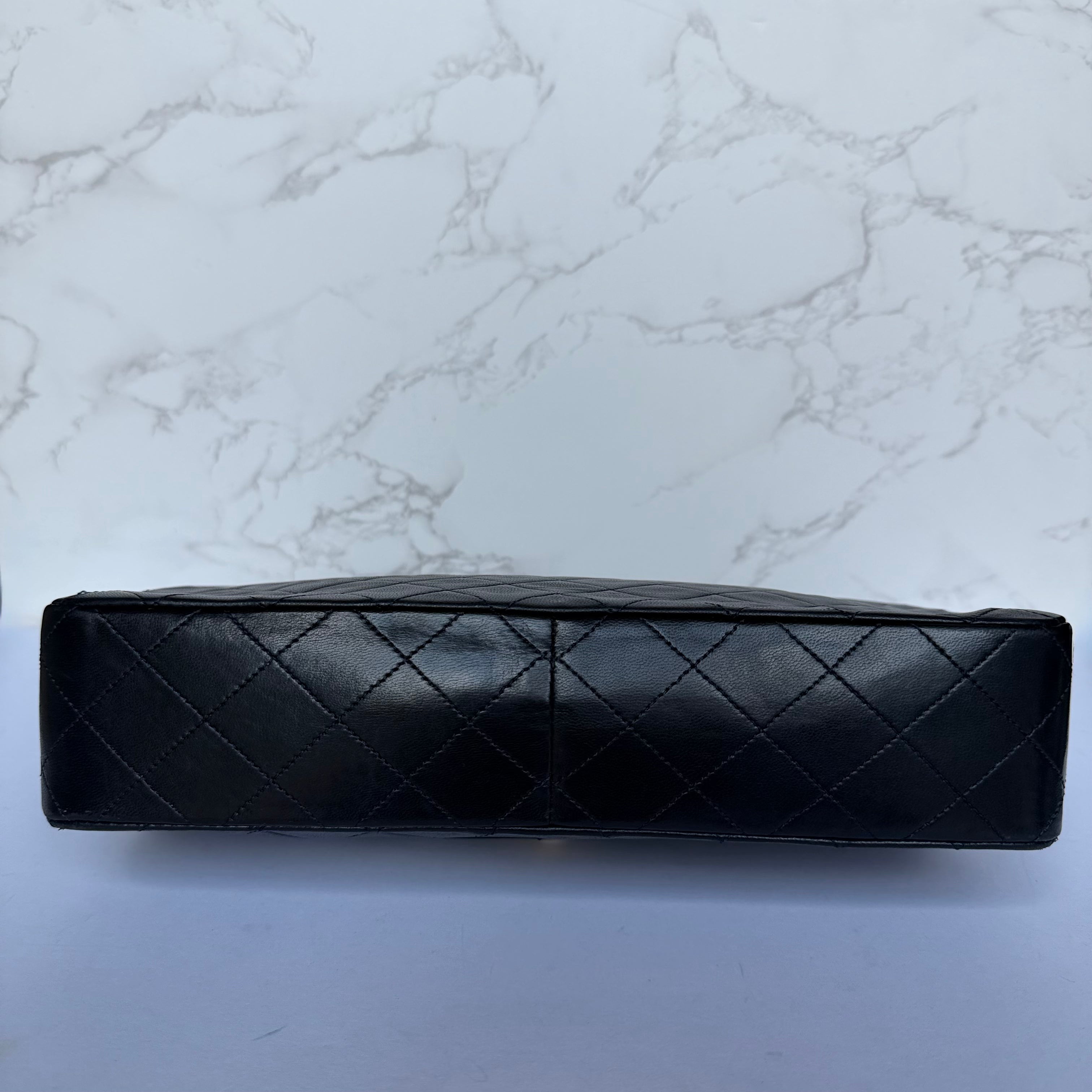 Onderkant Chanel flap bag lamsleer