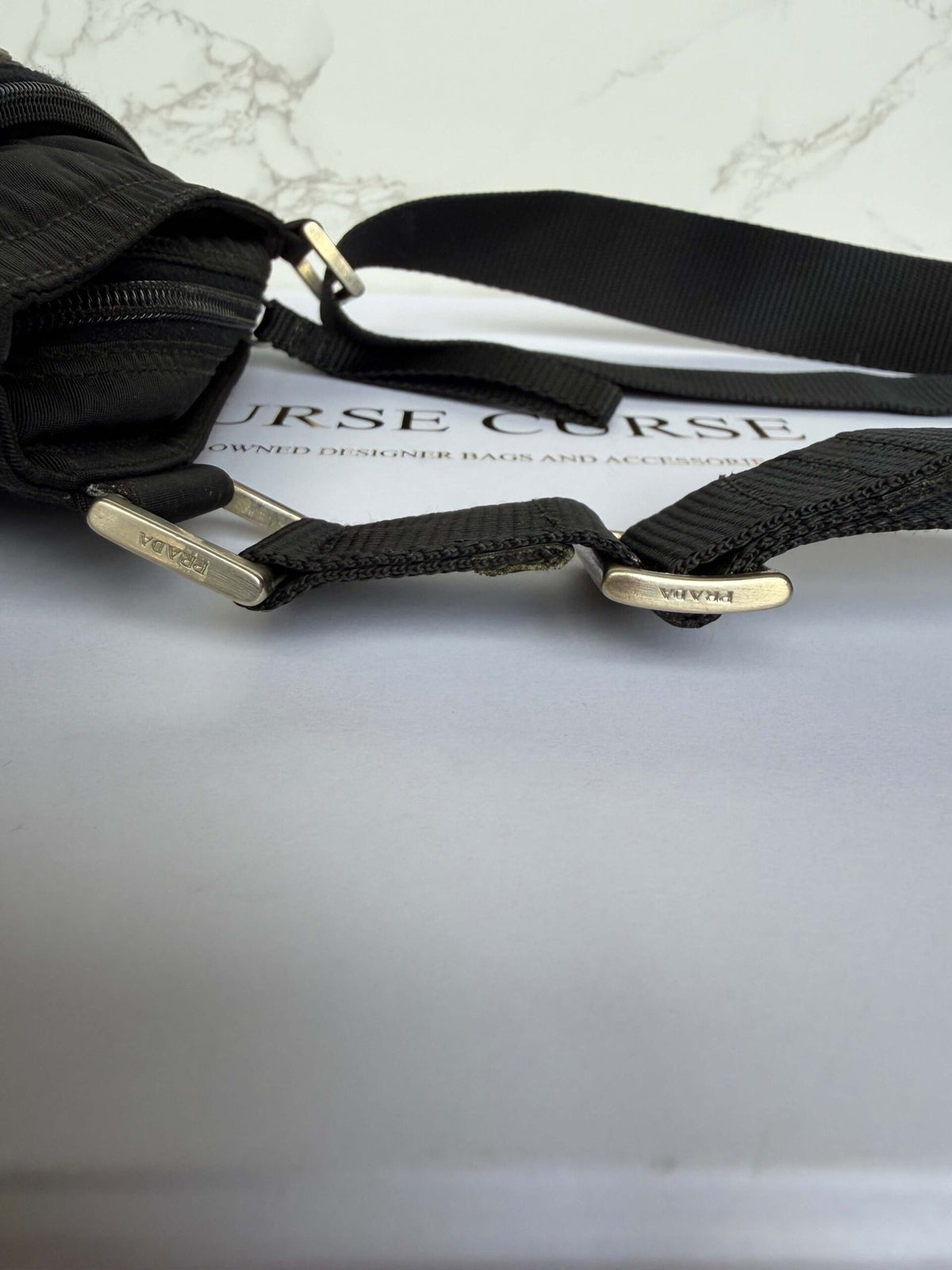 Prada hardware authentieke tweedehands tas