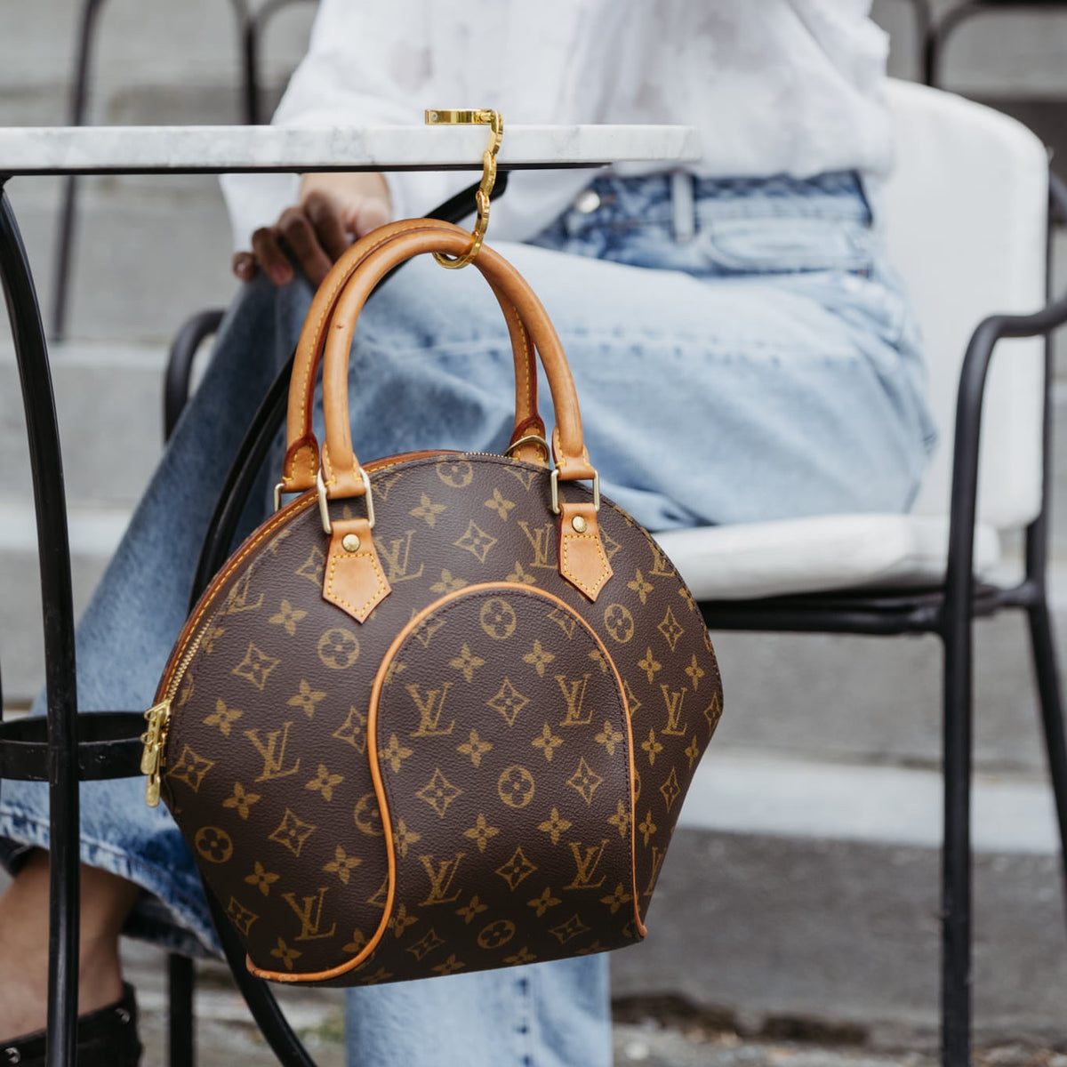 Pre-owned Louis Vuitton Ellipse Purse Curse bag hook
