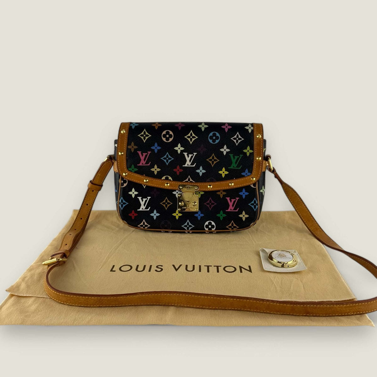 Purse Curse pre-owned Louis Vuitton x Takashi Murakami schoudertas