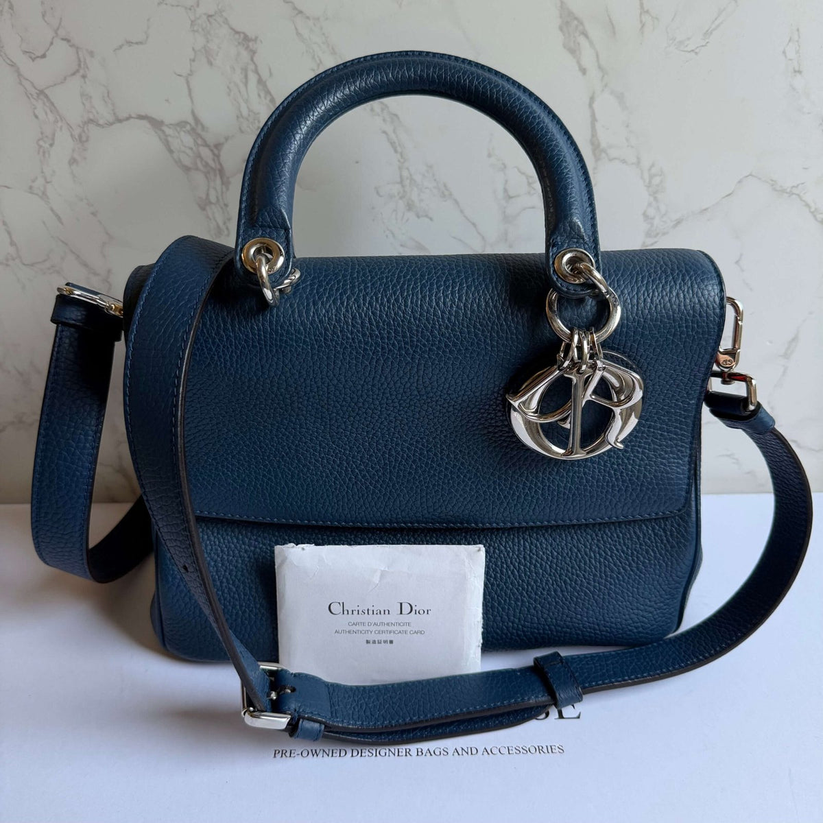 Pre-owned Christian Dior shoulder bag blue