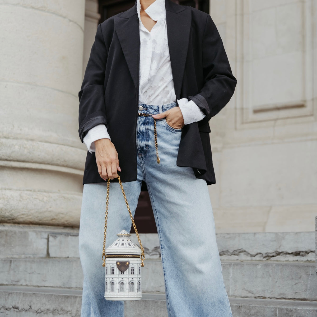 Unieke tweedehands Louis Vuitton x Fornasetti crossbody
