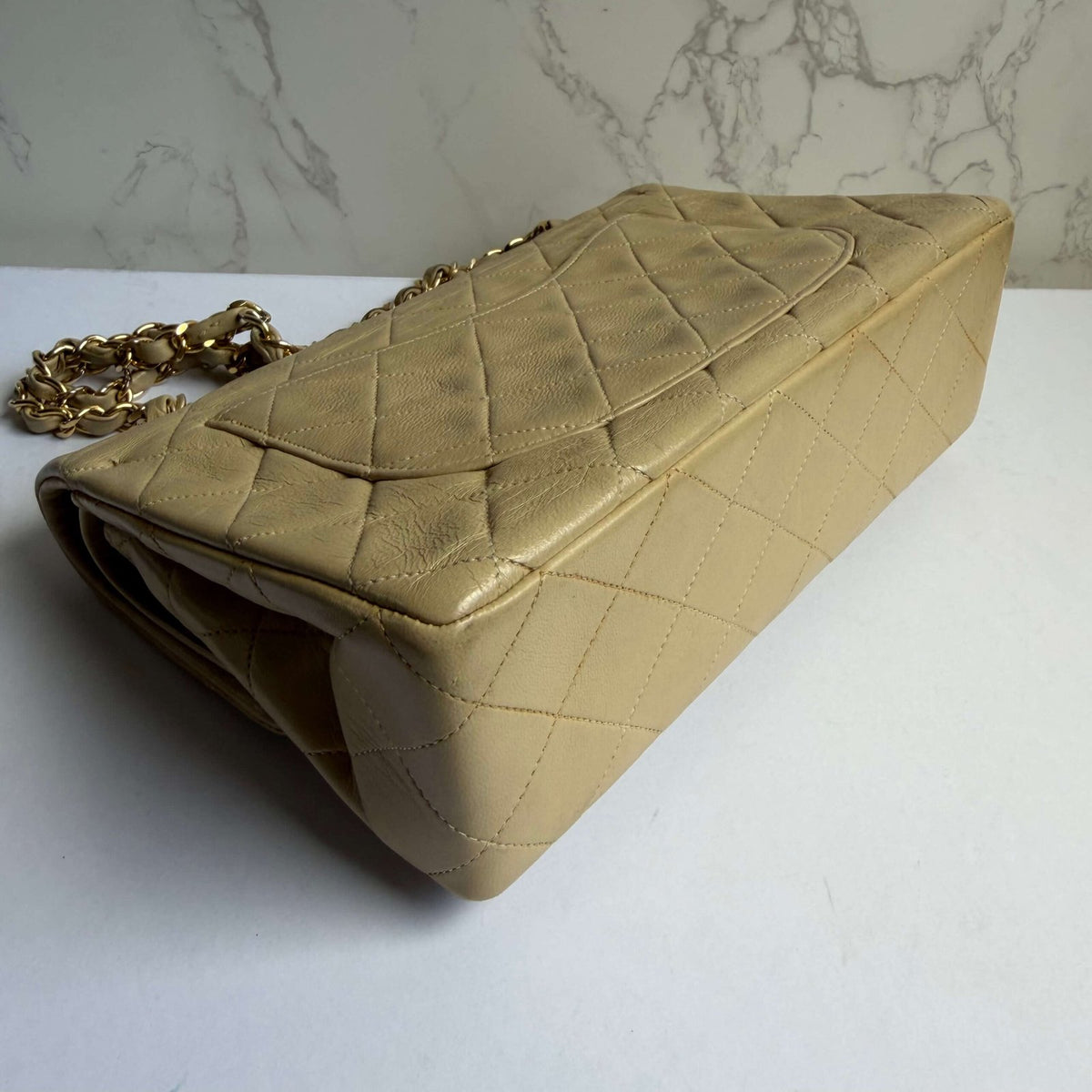 Vintage Chanel schoudertas kleine classic flap