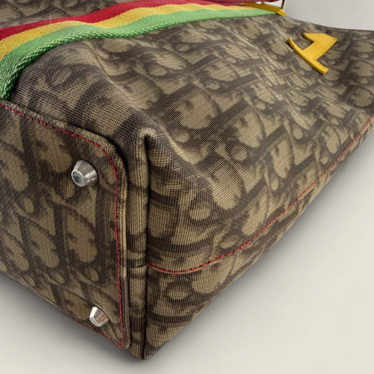 Zeldzame vintage Dior Rasta tote bag collectors item