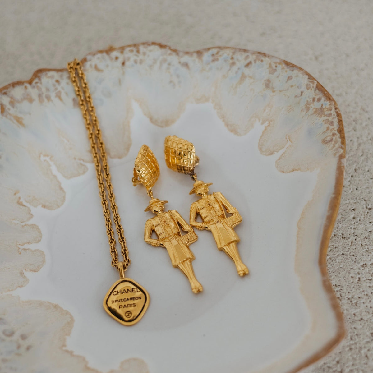 Rare vintage Chanel earrings Coco doll