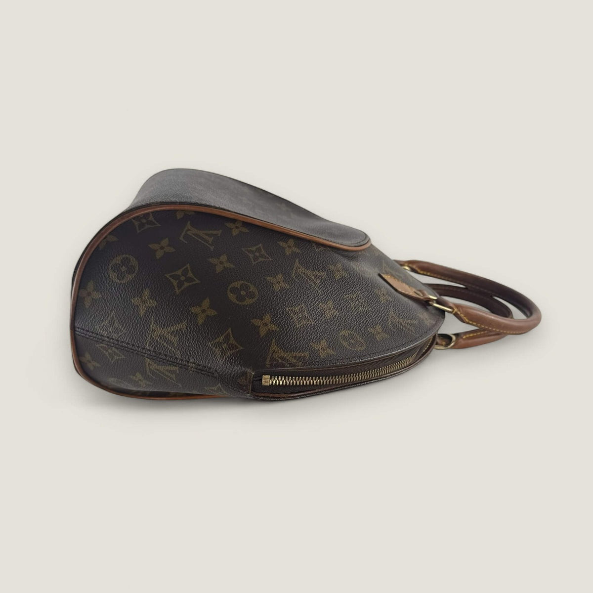 Zijaanzicht Louis Vuitton vintage handtas