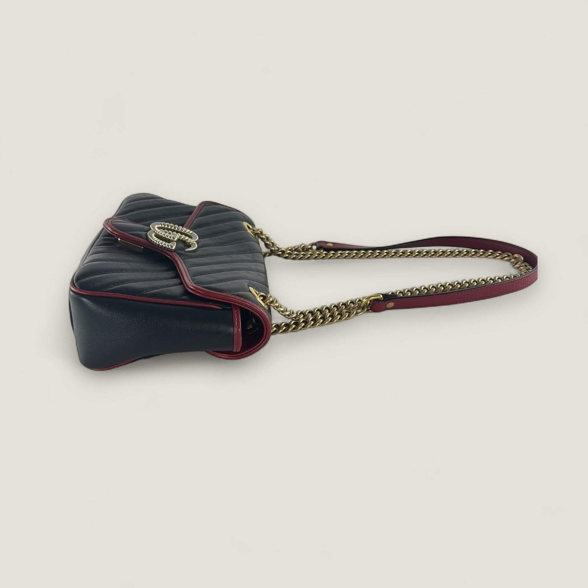 Side authentic Gucci maroon bag