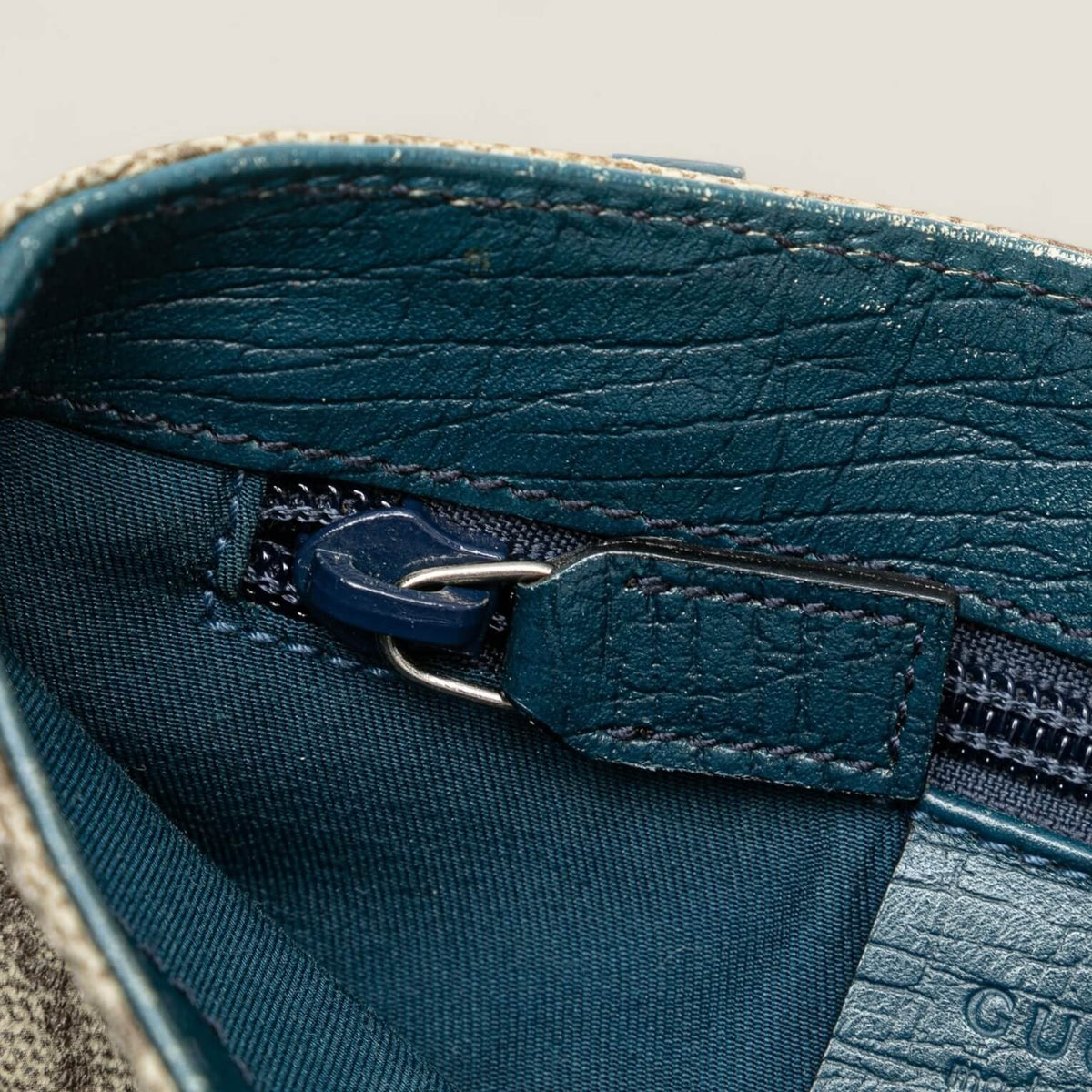 originele Gucci handtas rits detail