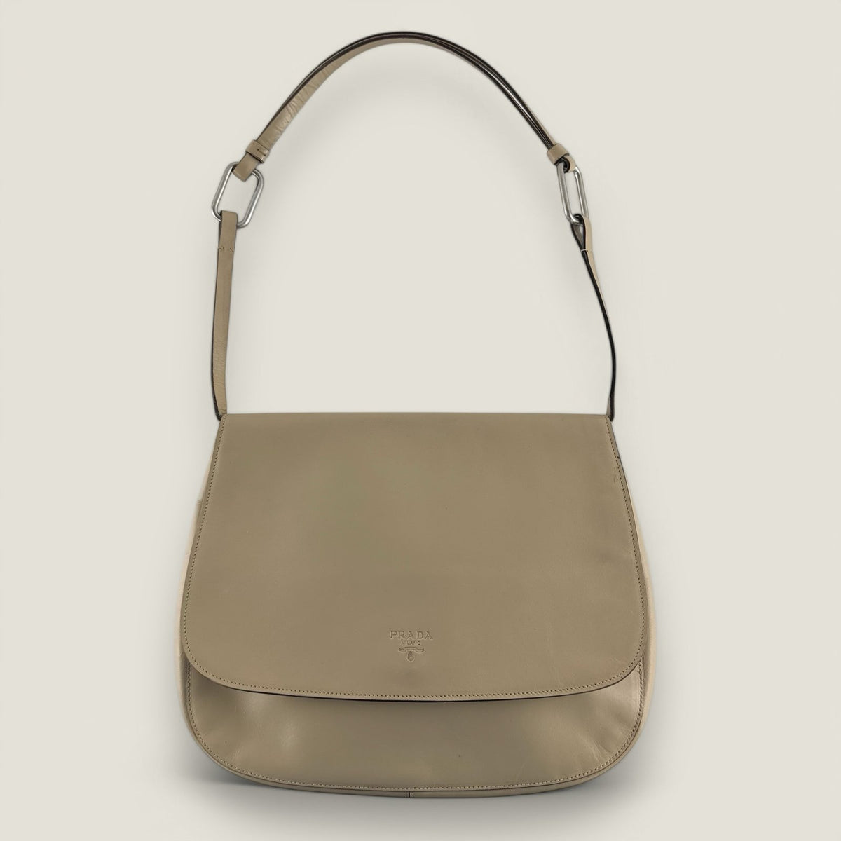 Prada cleo bag vintage beige leather