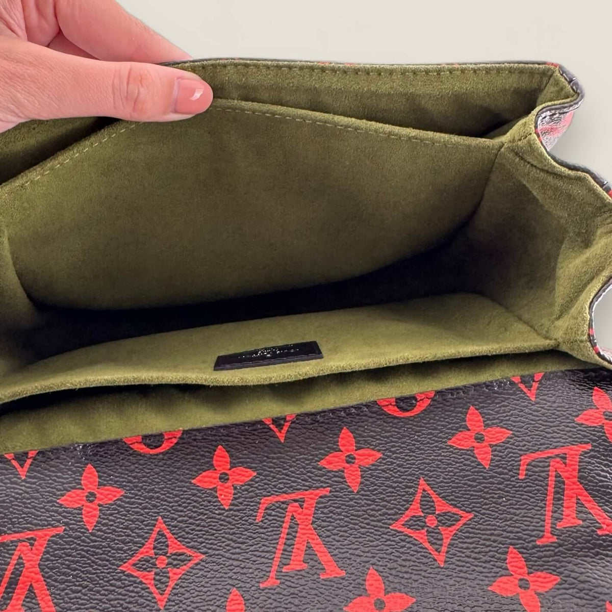 Interior authentic Louis Vuitton bag