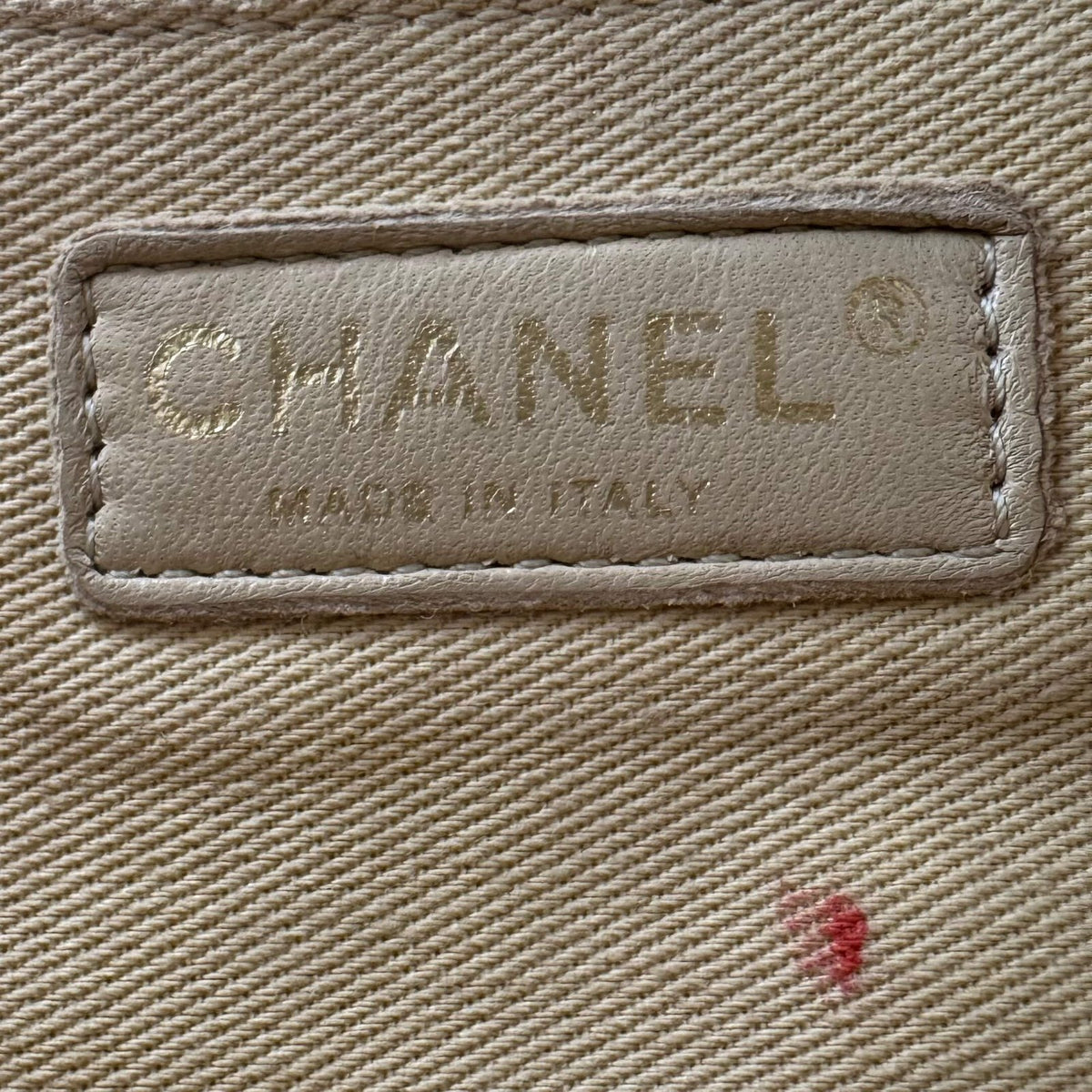 Binnnenkant original Chanel shoulder bag