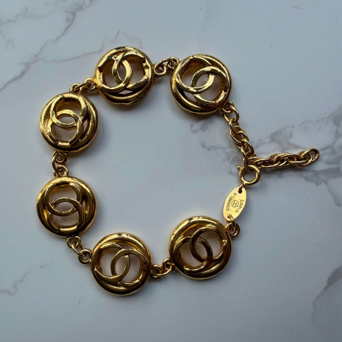 Chanel 24k gold plated bracelet authentic