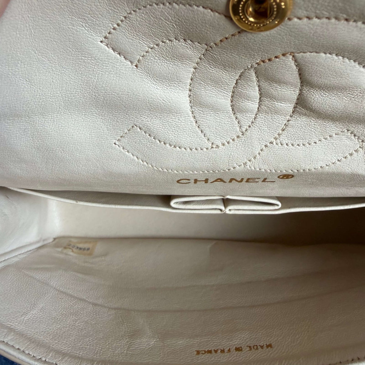 Chanel classic flap bag binnenkant