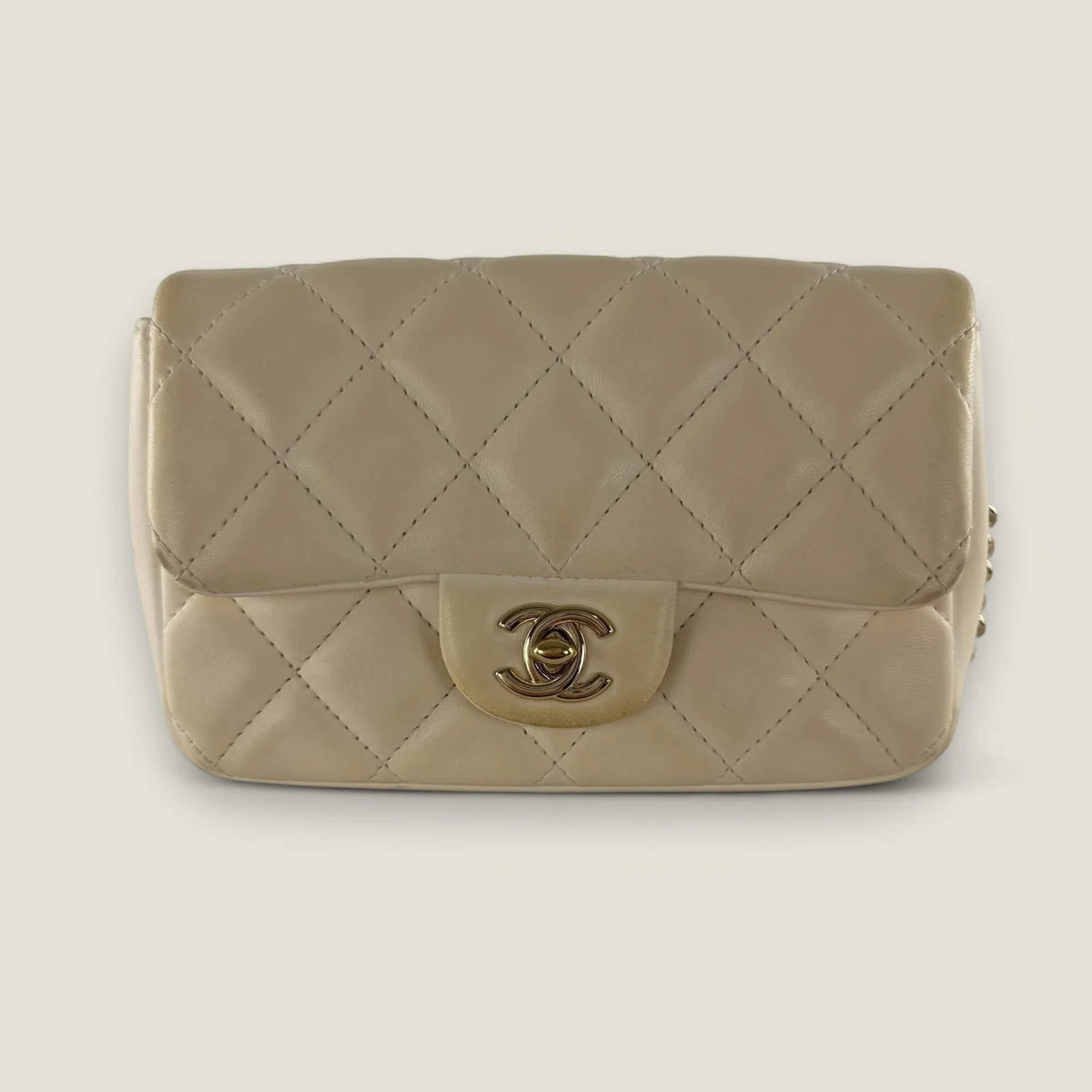 Chanel my precious pearls chain flap bag rectangular