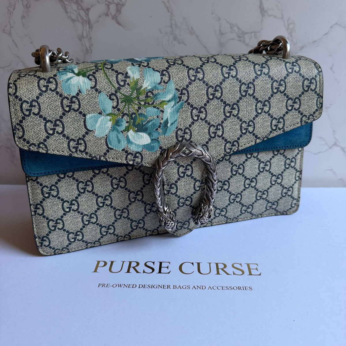 Gucci Dionysus floral blue bag