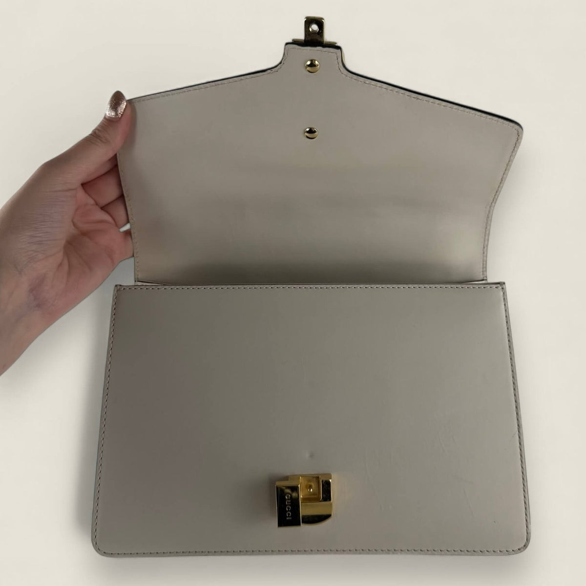 Gucci Sylvie bag calfskin white