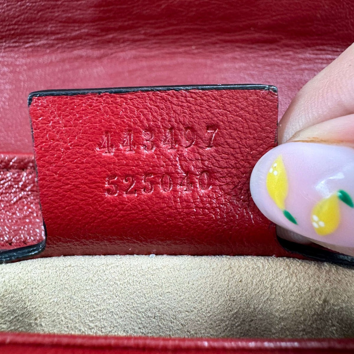 Gucci serial number authentic