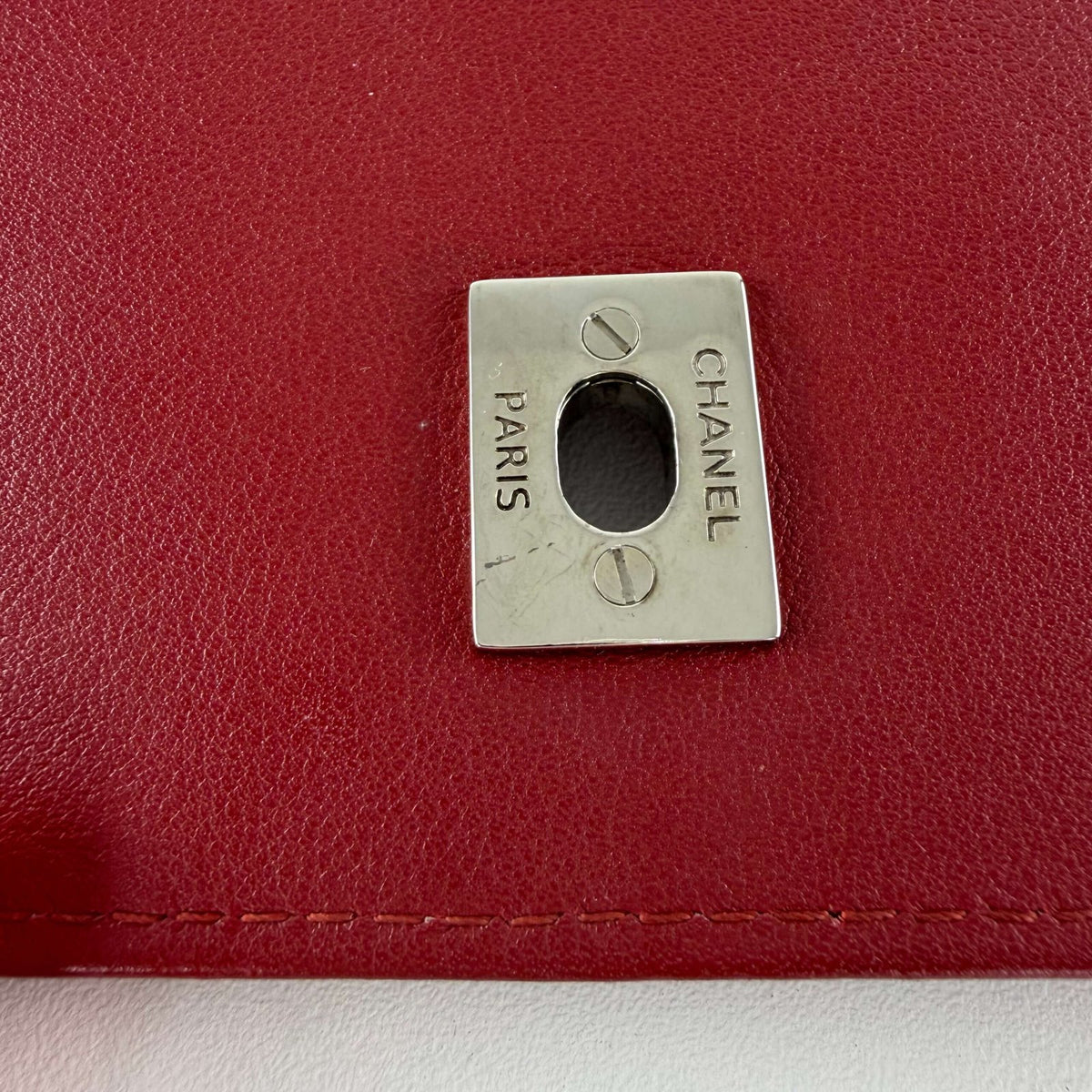 Hardware detail authentieke Chanel tas