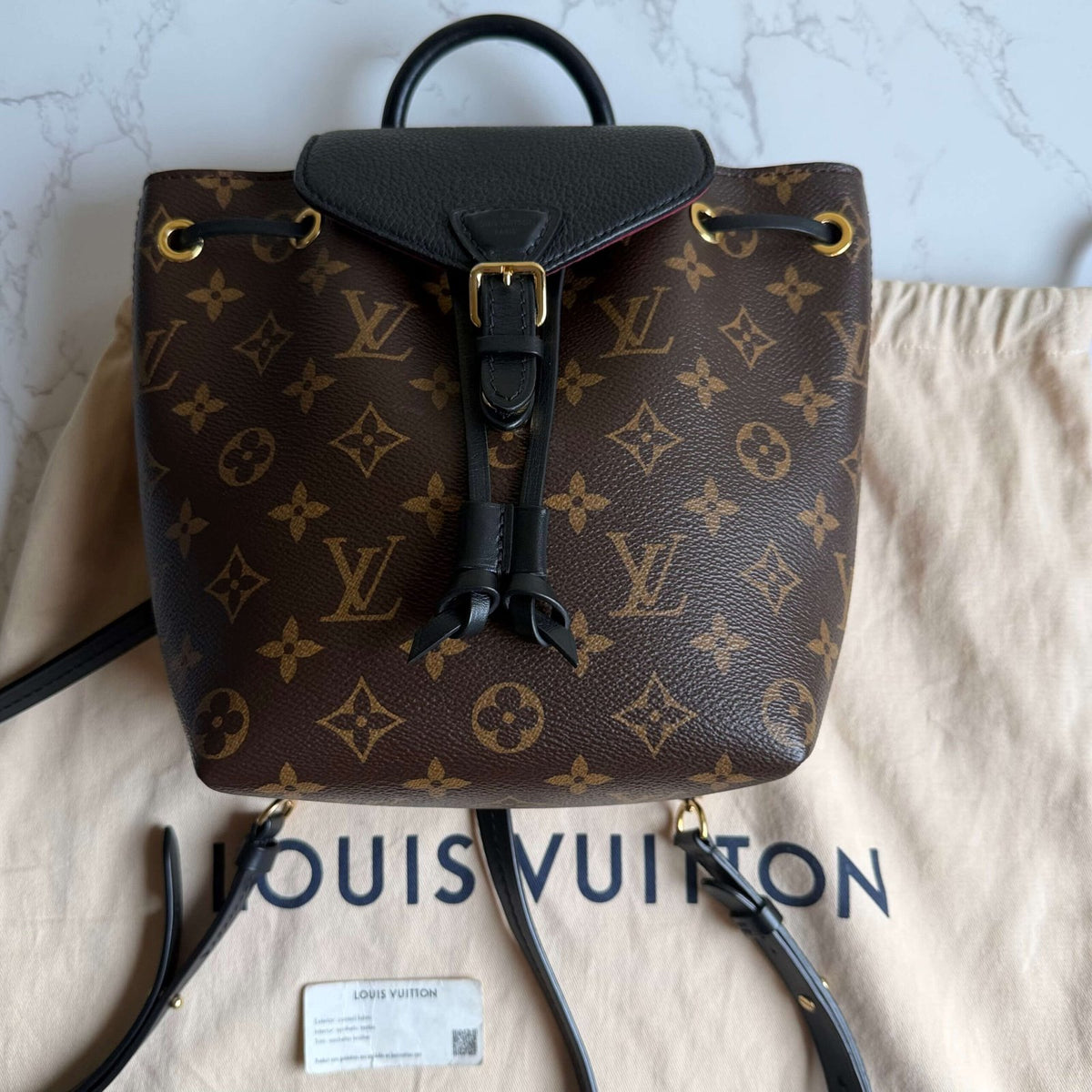 Louis Vuitton Montsouris BB rugzak authentieke Louis Vuitton