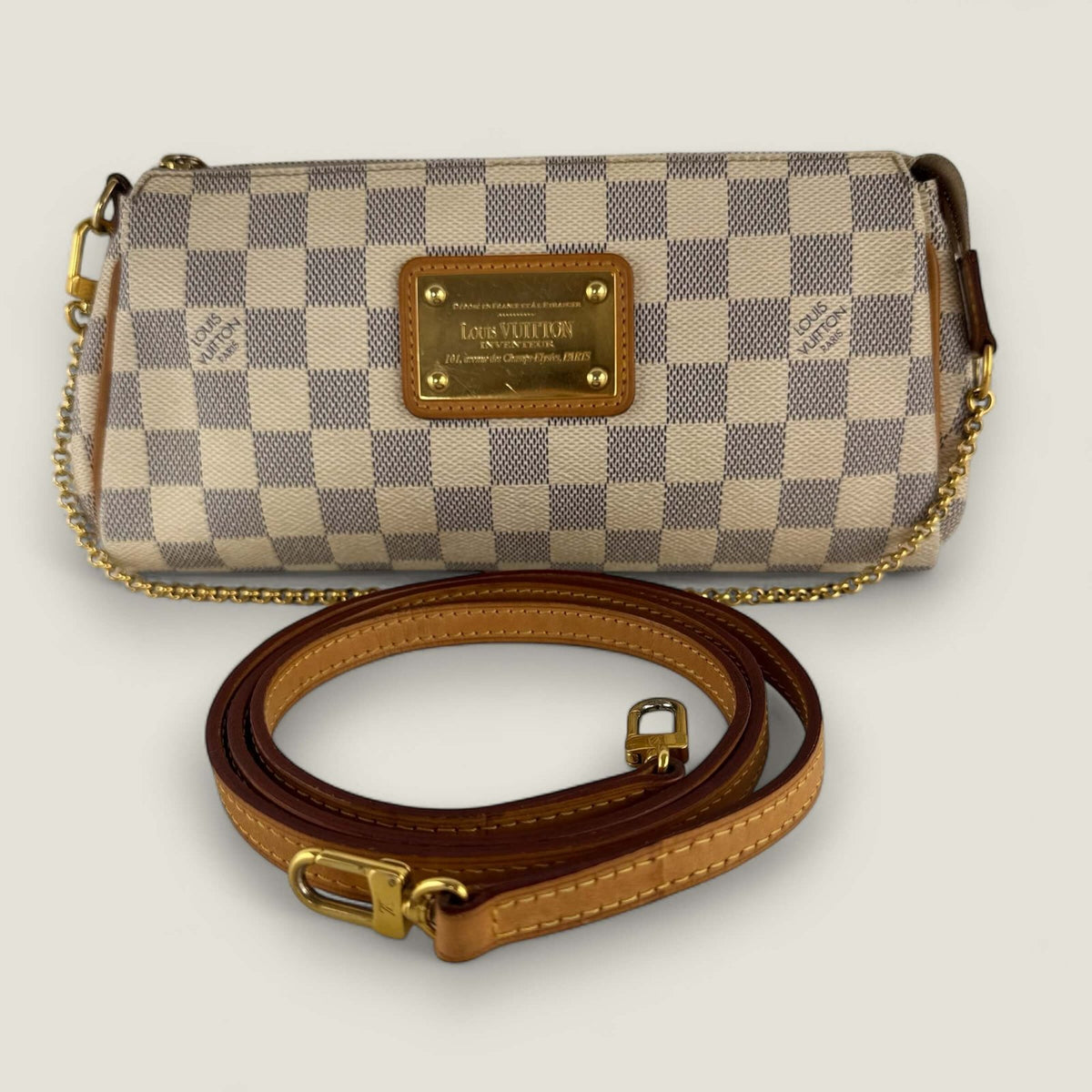 Original Louis Vuitton clutch on chain crossbody bag