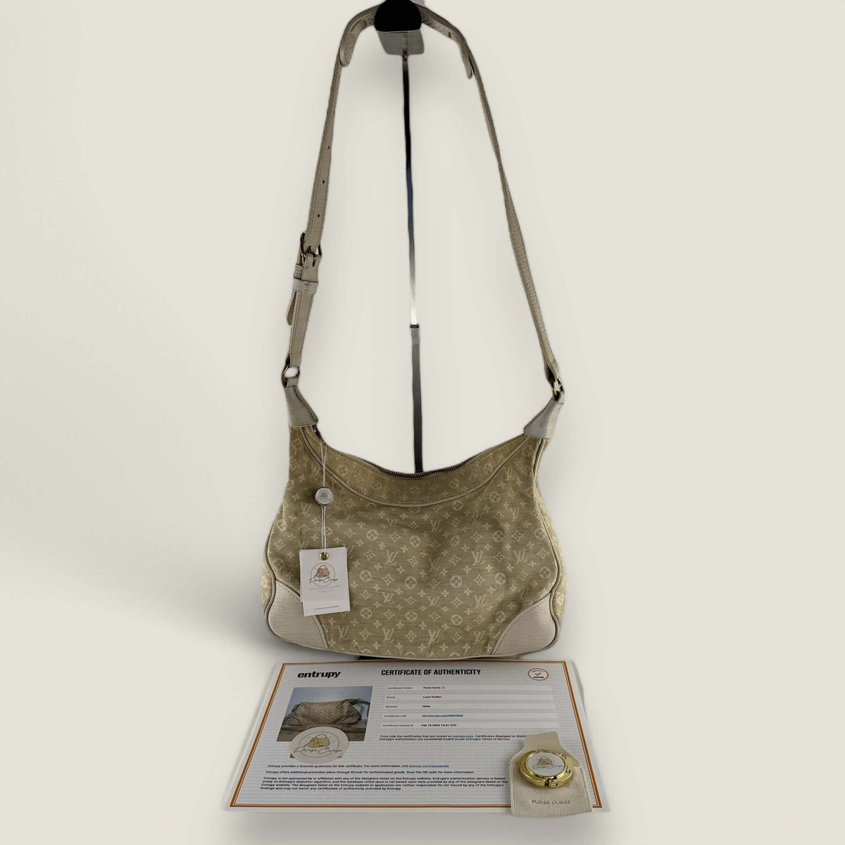 Purse Curse authentic Louis Vuitton bag with Entrupy certificate