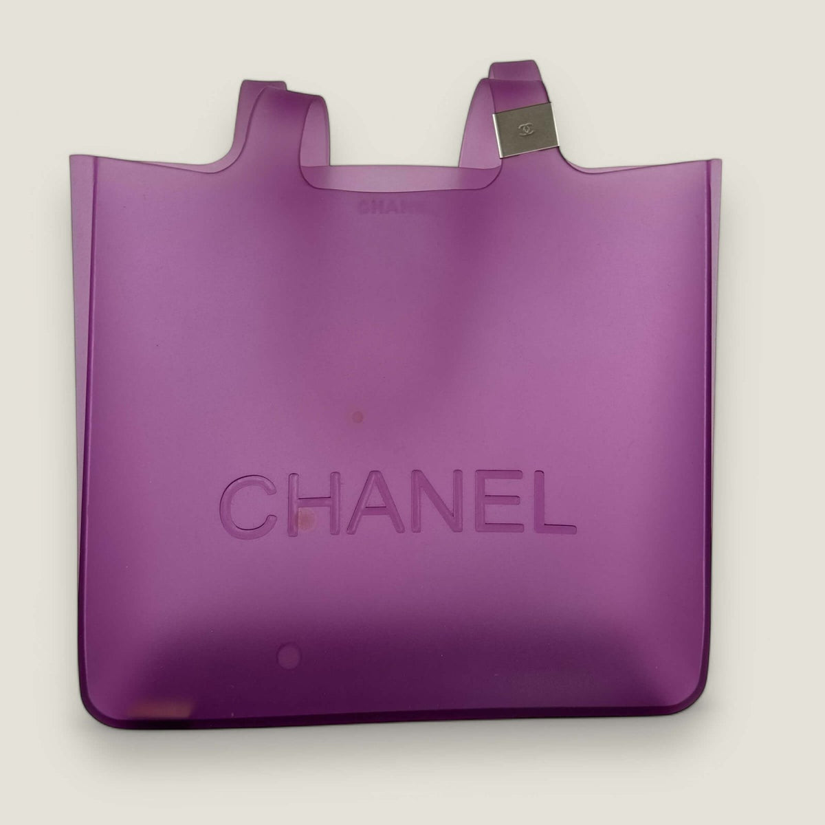 Tweedehands Chanel jelly tas paars