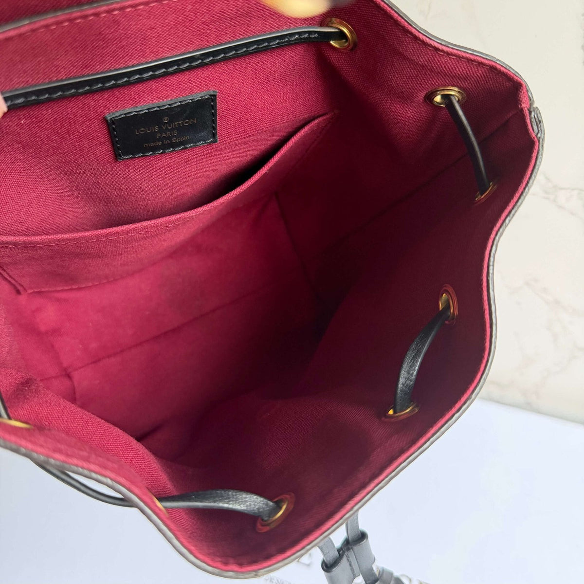 Tweedehands Louis Vuitton rugzak klein
