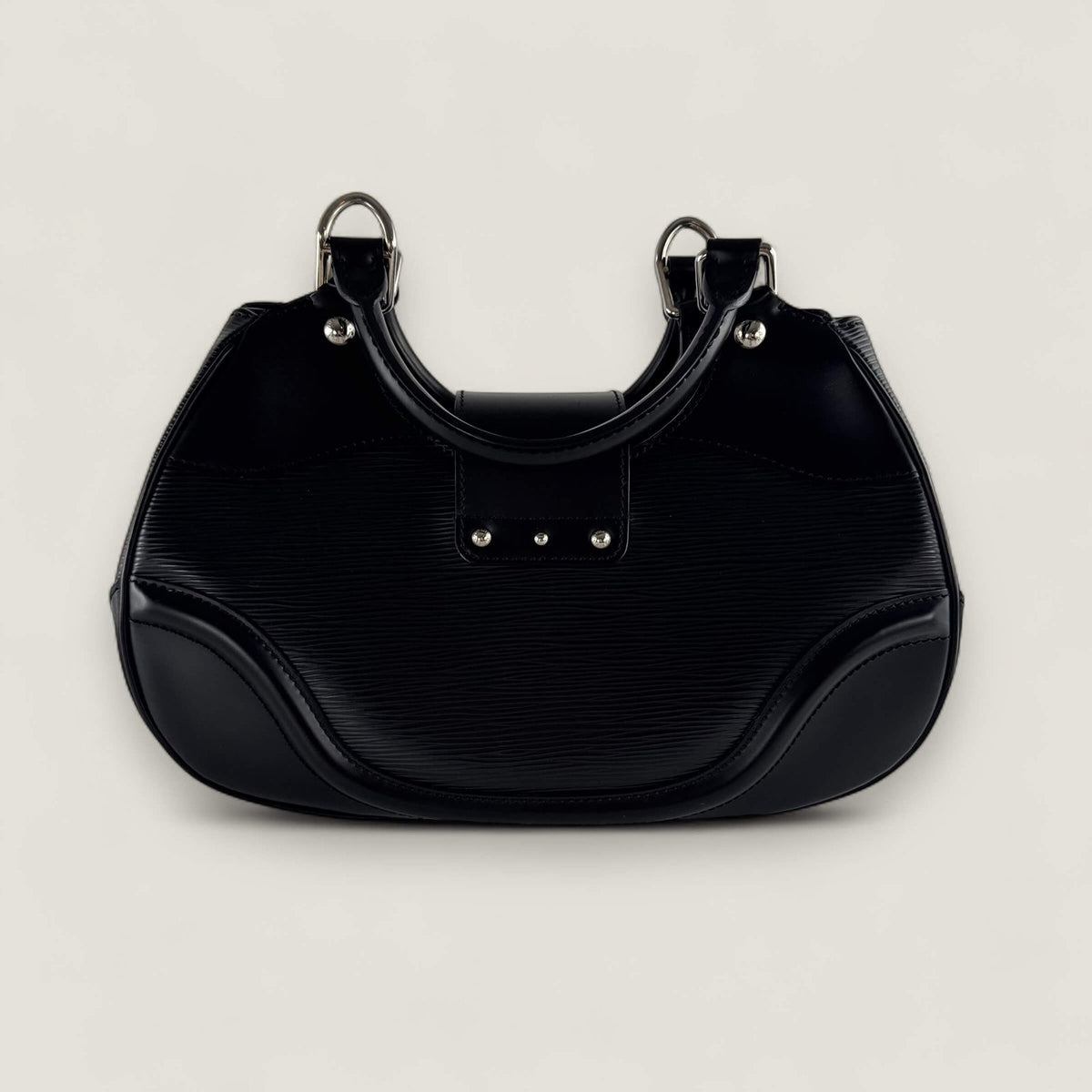 authentic Louis Vuitton sac Montaigne epi leather black